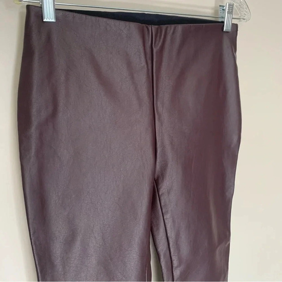 NWT Lauren Ralph Lauren Faux Leather Leggings Cropped 4 - Picture 7 of 12